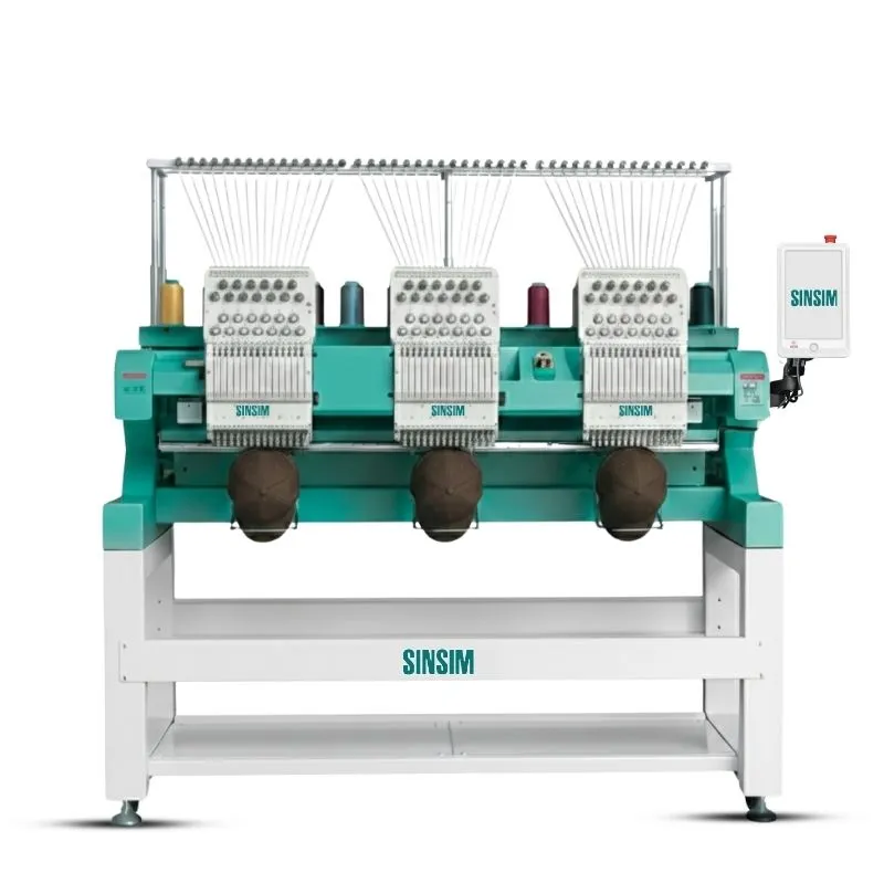 จักรปักคอมพิวเตอร์ Sinsim (ซินซิม) / Cap Series / รุ่น PEC-1503 (3 หัว 15 สีเข็ม)